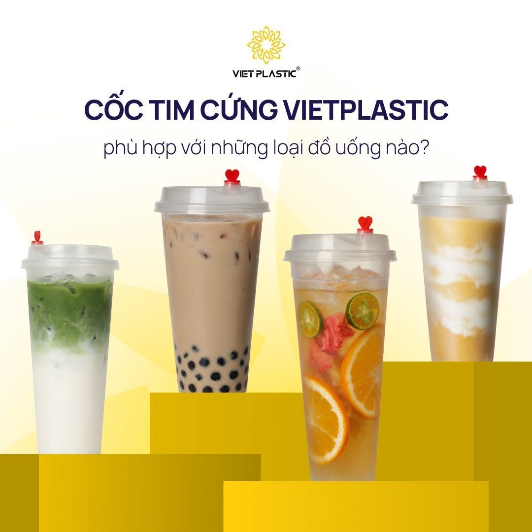 Các loại đồ uống phù hợp sử dụng cùng cốc tim cứng VietPlastic