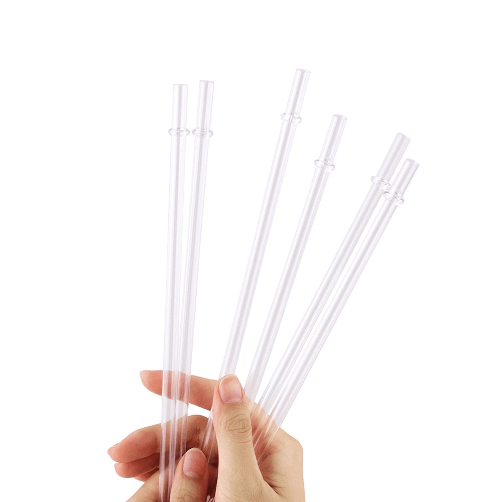 Các mẫu ống hút nhựa trong suốt dùng một lần có màng bọc bảo vệ vệ sinh, phù hợp cho chuỗi cửa hàng đồ uống