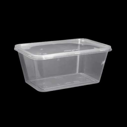 Hộp nhựa Microwave hình chữ nhật trong suốt có nắp chịu nhiệt tốt chuyên dùng cho các dịch vụ giao đồ ăn trực tuyến